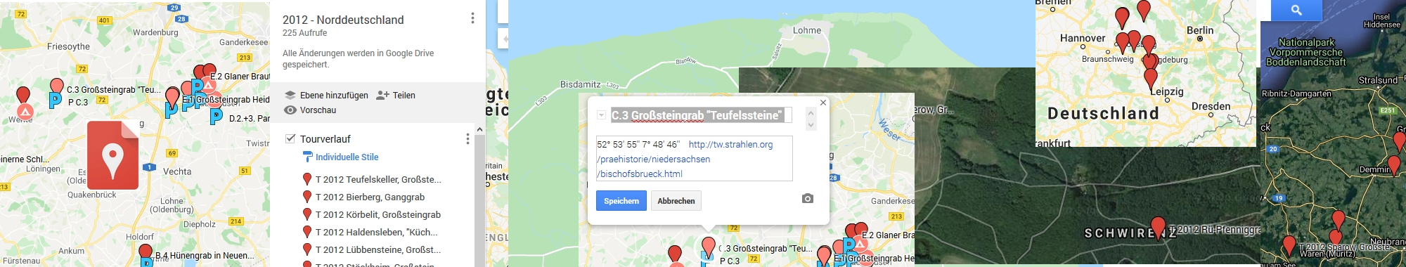 My Maps Planung